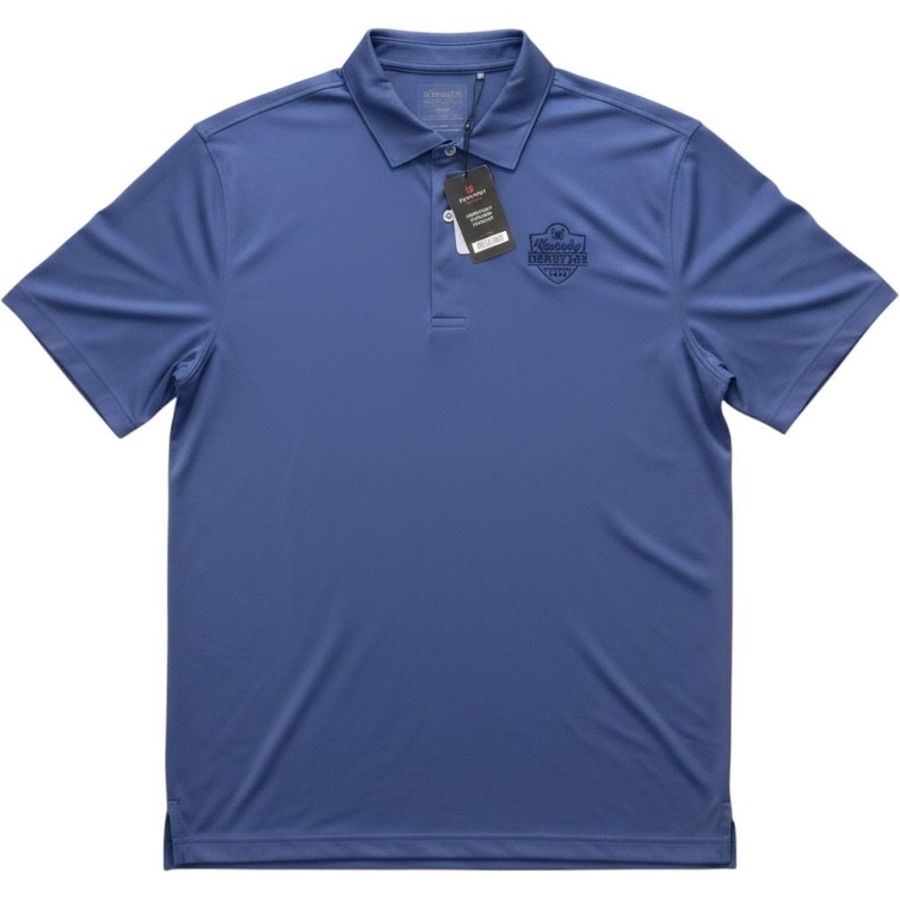 Kentucky Derby 149 Years Polo Golf Shirt Ahead Mens Coastal Blue - NWT $80 Orig